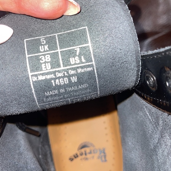 Dr.Martens patent leather lace up combat boots 38 - Picture 9 of 12